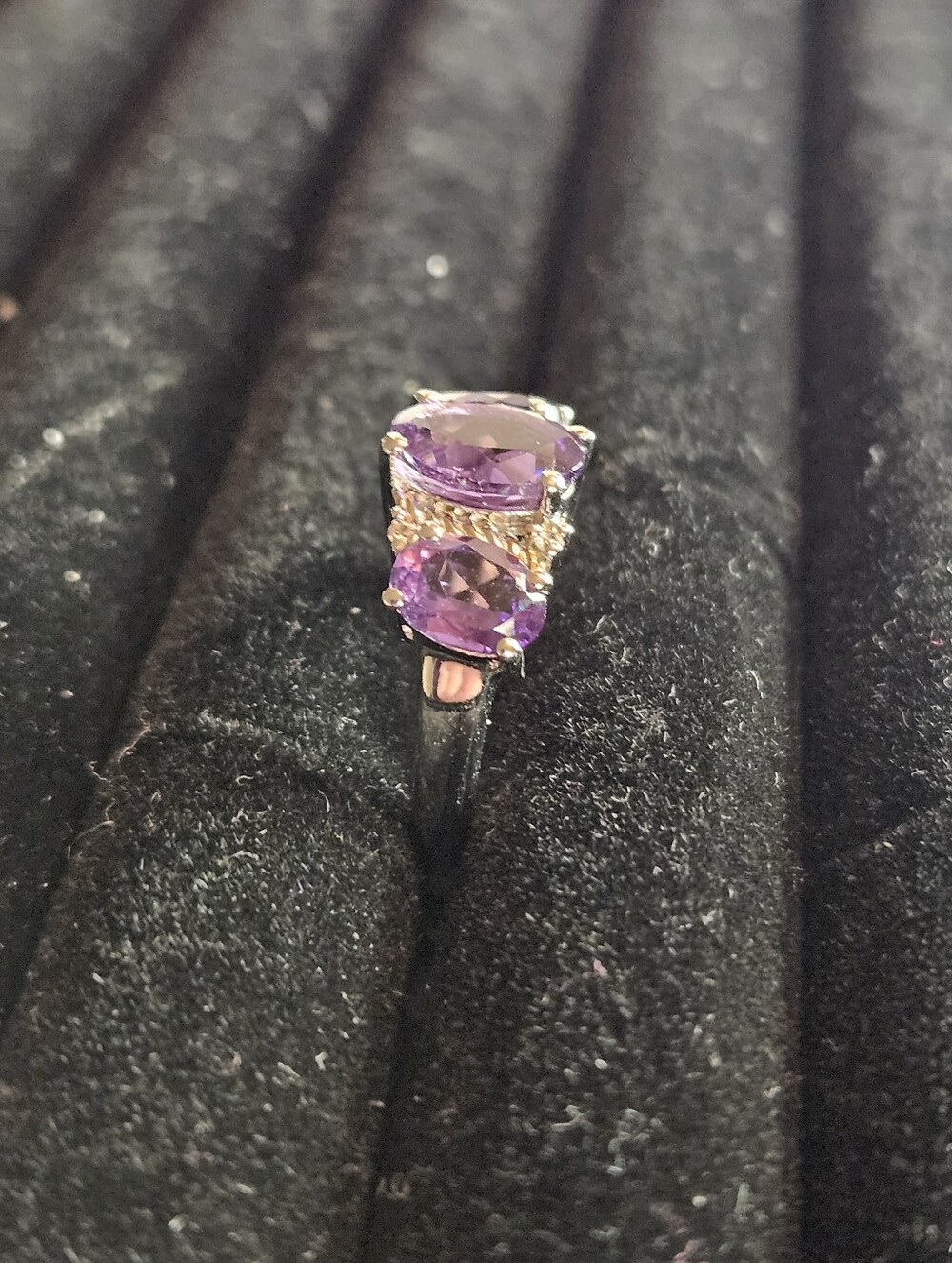 Purple Amethyst Ring Size 7 - Picture 5 of 6